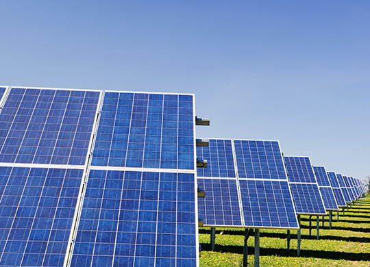 Solar panels.